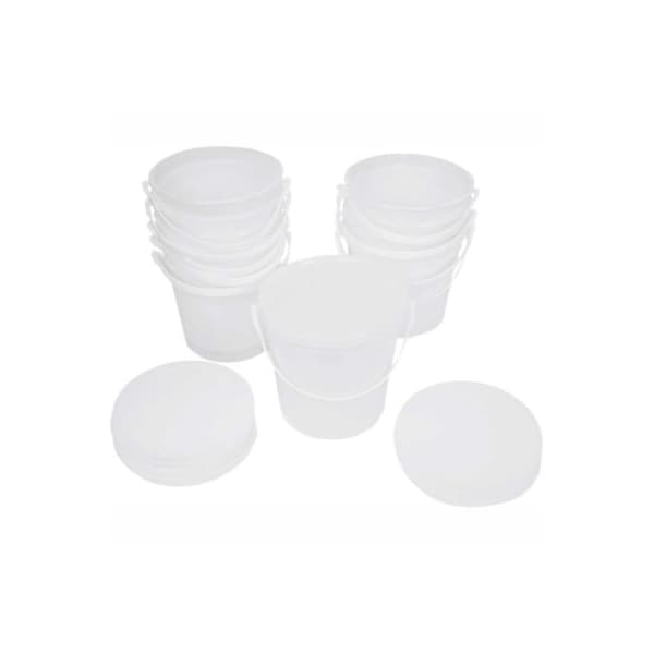 Containers and Lids For 5 Pound Putty, 10/Case